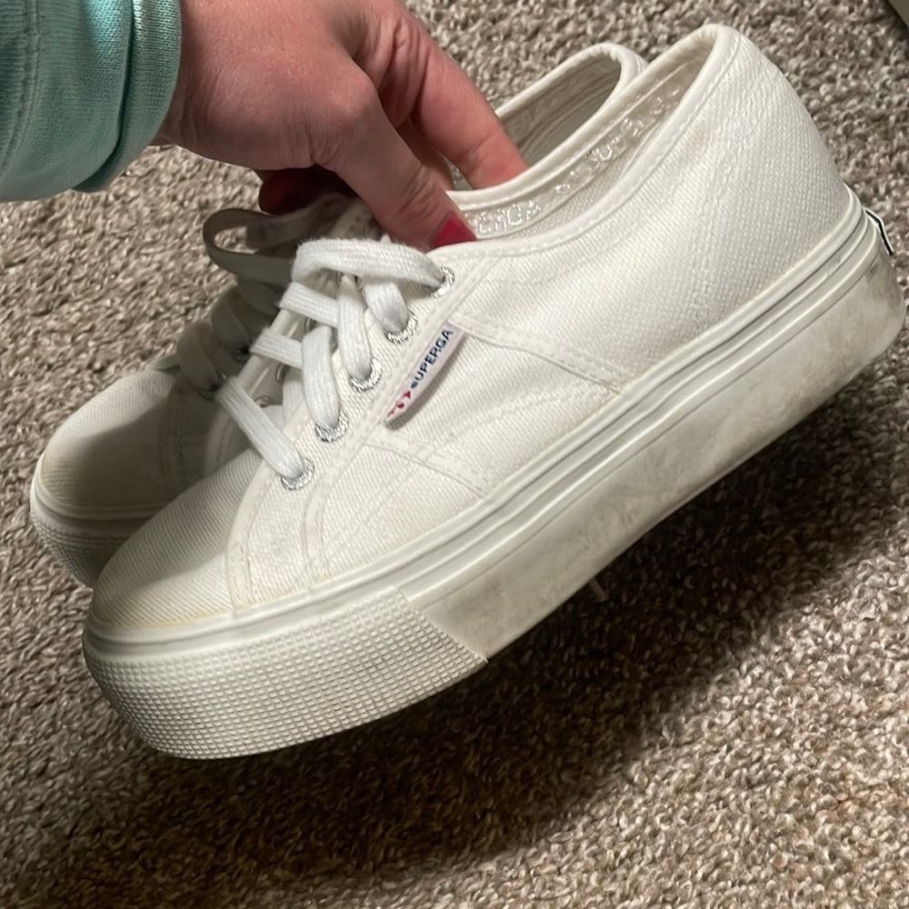 Superga white tennis size 37